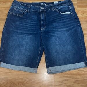 Time and Tru Dark Blue Jean Shorts